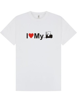 I LOVE MY FORKLIFT T-Shirt / Tee / UNISEX / GEBURTSTAG / Lustig / Weihnachten / S-XXL