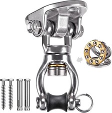 Heavy Duty Swing Hanger 1200LB Stainless Steel Swivel Hook Indoor Outdoor
