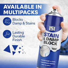151 Stain & Damp Block White Satin Finish 400ml