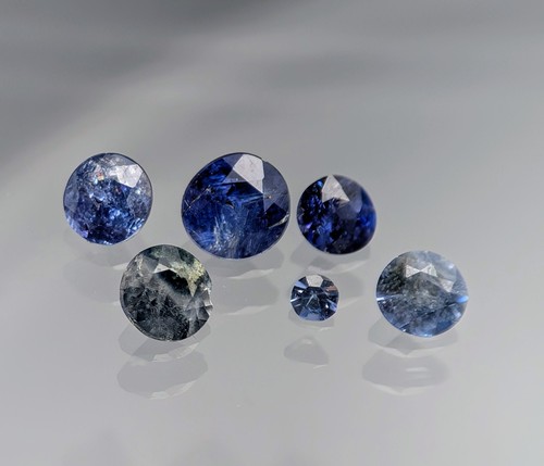 Benitoite: I, round gemstones 0.42 ctw
