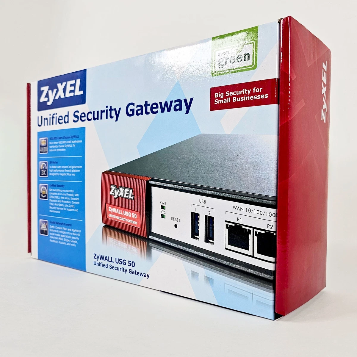 Pare-feu ZyXEL USG FLEX 50 – VPN 20 Tunnels, 4 Ports Gbps, 1 WAN, Occasion