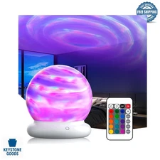 RGB Color Changing Night Light & Aurora Projector