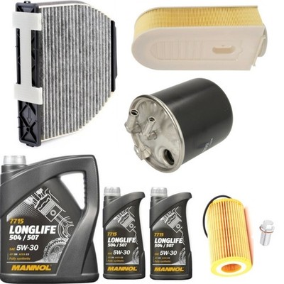MANNOL 7L ALL FILTERS FULL SERVICE KIT FOR MERCEDES E200 E220 E250 CDI 2009-16