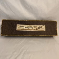 Vintage Johannes Adler Recorder Pear Wood Original Box Brush Finger Chart German