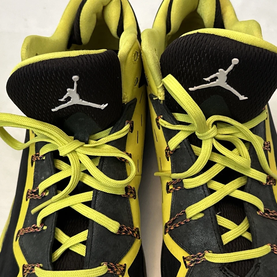 Jordan Super Fly мужские размер 12,5 желтый / черный 645058-070 очень чистый - Изображение 2 из 4