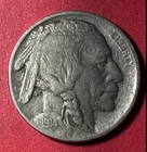 1914 US Buffalo Nickel! "Philadelphia" Mint Very Fine! Old US Coin!