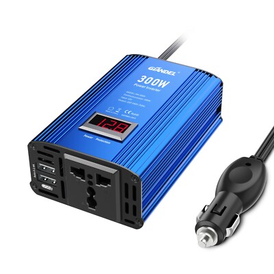 GIANDEL 300W Wechselrichter Kfz spannungswandler 12V auf 230V Power Inverter