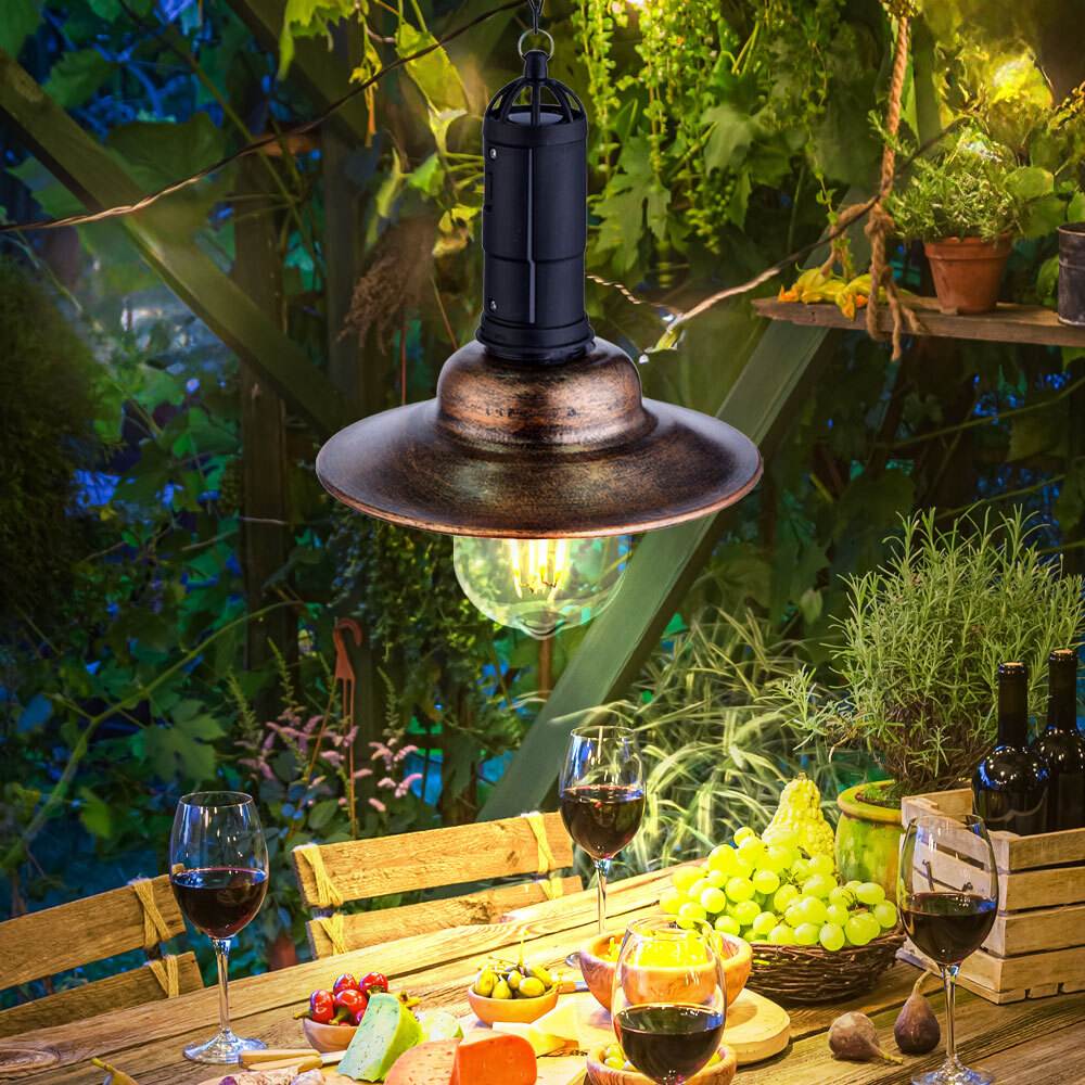 Solar-Laterne Hängend – Orientalischer Stil, Warmweißes LED-Licht, IP55 Wasserdicht, 58 Cm Hoch, Mit Blumen-Schmetterlings-Projektion