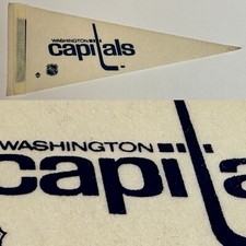 1970’s Vintage Washington Capitals 4x10 inch MINI Pennant NHL Hockey