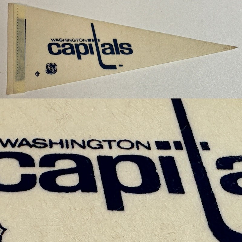 1970’s Vintage Washington Capitals 4x10 inch MINI Pennant NHL Hockey