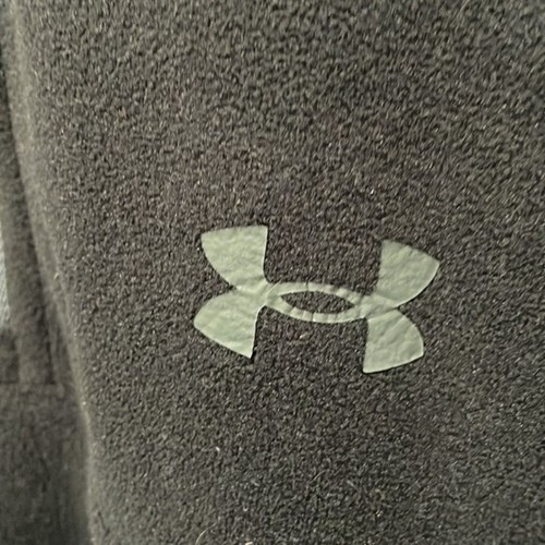 Black Under Armor Fleece Half Zip Size Large Youth YLG School Fall Staple - Picture 4 of 9