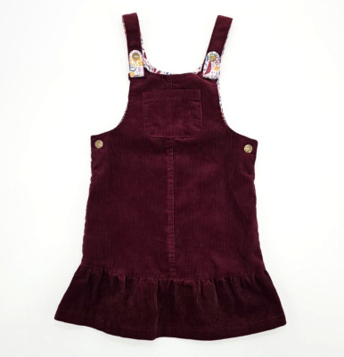 Nutmeg Mädchen Kleid Latzkleid Cord aus Baumwolle in Gr. 110/116 (5-6 Jahre)