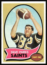 1970 Topps Dave Parks    #74 New Orleans Saints