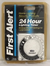 First Alert 24 Hr Light Timer  # LS220 Indoor Multiple On/Off Settings New