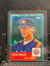 Craig Biggio 2022 Topps Chrome Platinum - Aqua Lava #94/299 - Astros