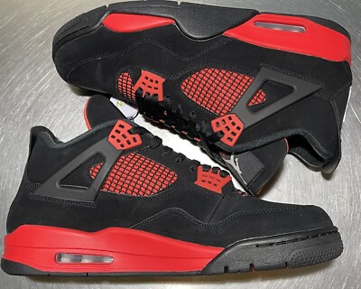 Size 13 - Nike Air Jordan 4 Retro OG Red Thunder Black CT8527-016