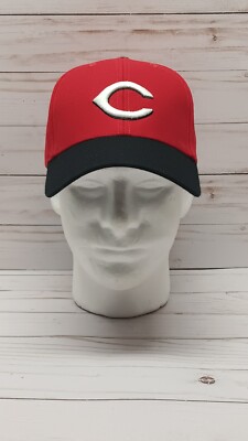 Cincinnati Reds Hat Baseball Cap MLB Hook & Loop Embroidered VTG 90s 