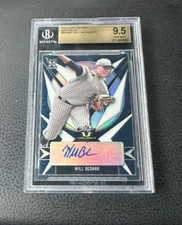 2021 Leaf Valiant Will Bednar Rookie  Navy Blue Auto 43/75 Beckett 9.5