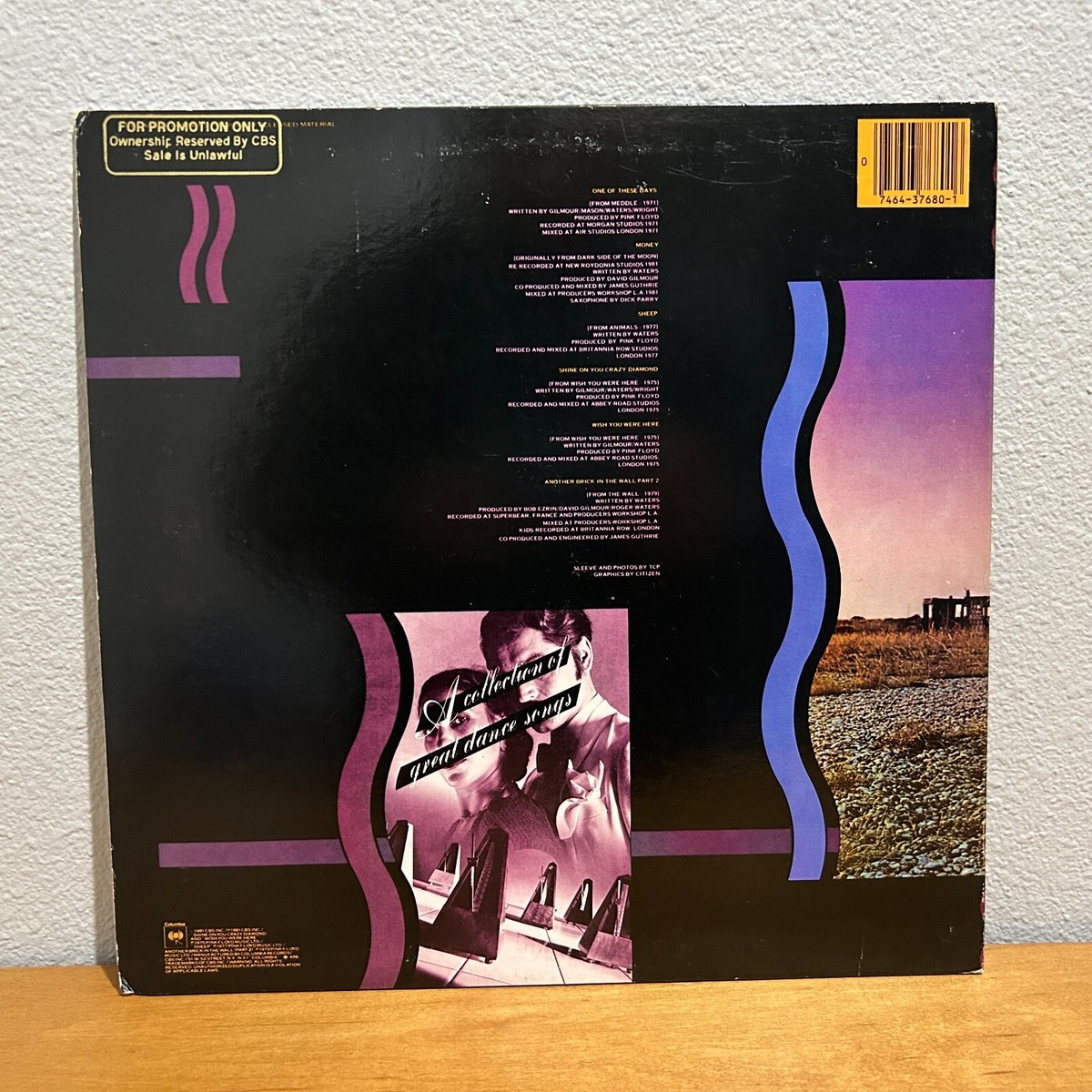 洋楽 PROMO Pink Floyd - A Collection Of Great Pink Floyd Collection of Great Dance Songs Promo 1981 LP Album TC