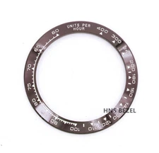 CERAMIC BEZEL FOR ROLEX DAYTONA 16500 16520 116500 116520 BROWN W/WHITE ENGRAVED