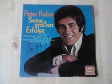 Peter Rubin Autogramm signed LP-Cover "Seine großen Erfolge" Vinyl