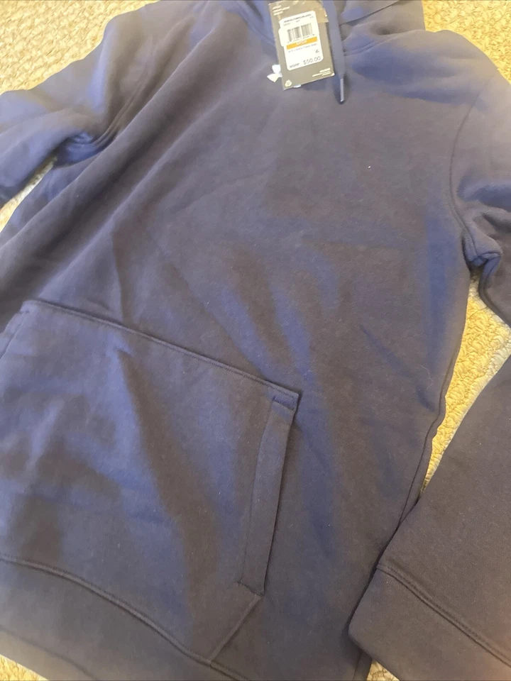 Sudadera con capucha para mujer Under Armour Hustle azul marino | BLANCA polar pequeña nueva Foto 2 de 4