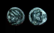 AE9 Prokles. Dynast of Teuthrania and Halisarna - Rare coin !