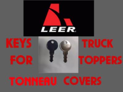 LEER SL003 SET OF 2 KEYS BAUER CENTURY TRUCK CAP TOPPER TOOLBOX FREE SHIPPING