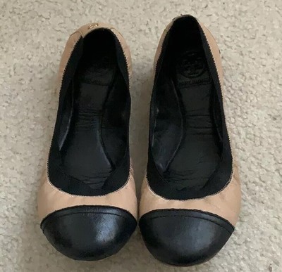 ballet flats with elastic trim