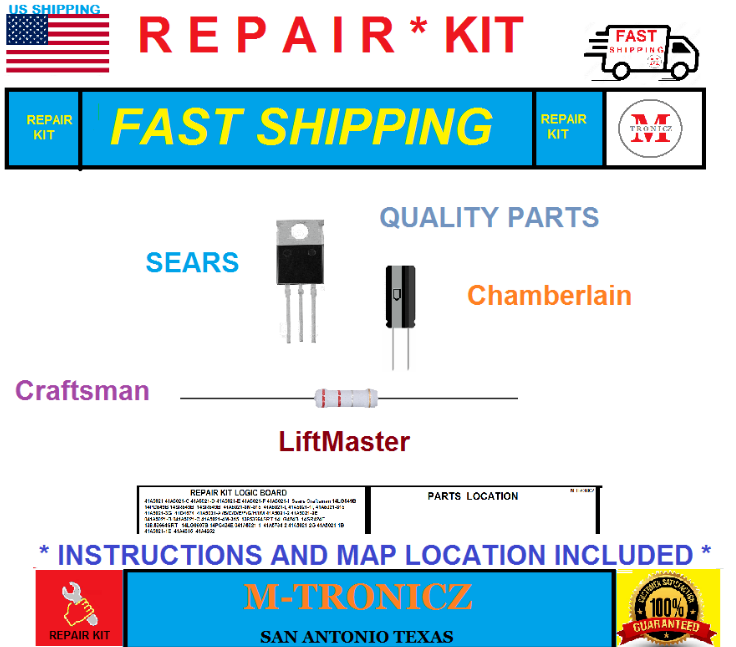 Sears Craftsman 41A5021-3B Receiver Logic Board Assembly for