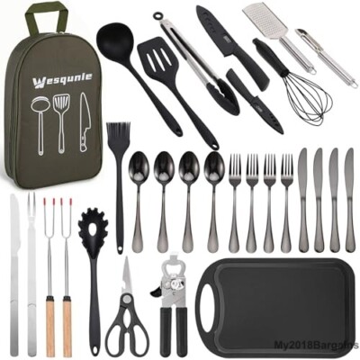 Wesqunie Camping Essentials Cooking Utensils Set - Main Image