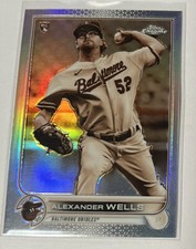 2022 Topps Chrome Alexander Wells #49 Sepia Refractor RC Baltimore Orioles