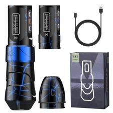 Professional Wireless Strong Motor Rotary Tattoo Machine Gun + 2 Battery 2000mAh