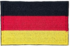 GERMANY COUNTRY FLAG GERMAN EMBLEM FULL COLOR TACTICAL EMBROIDERED HOOK PATCH