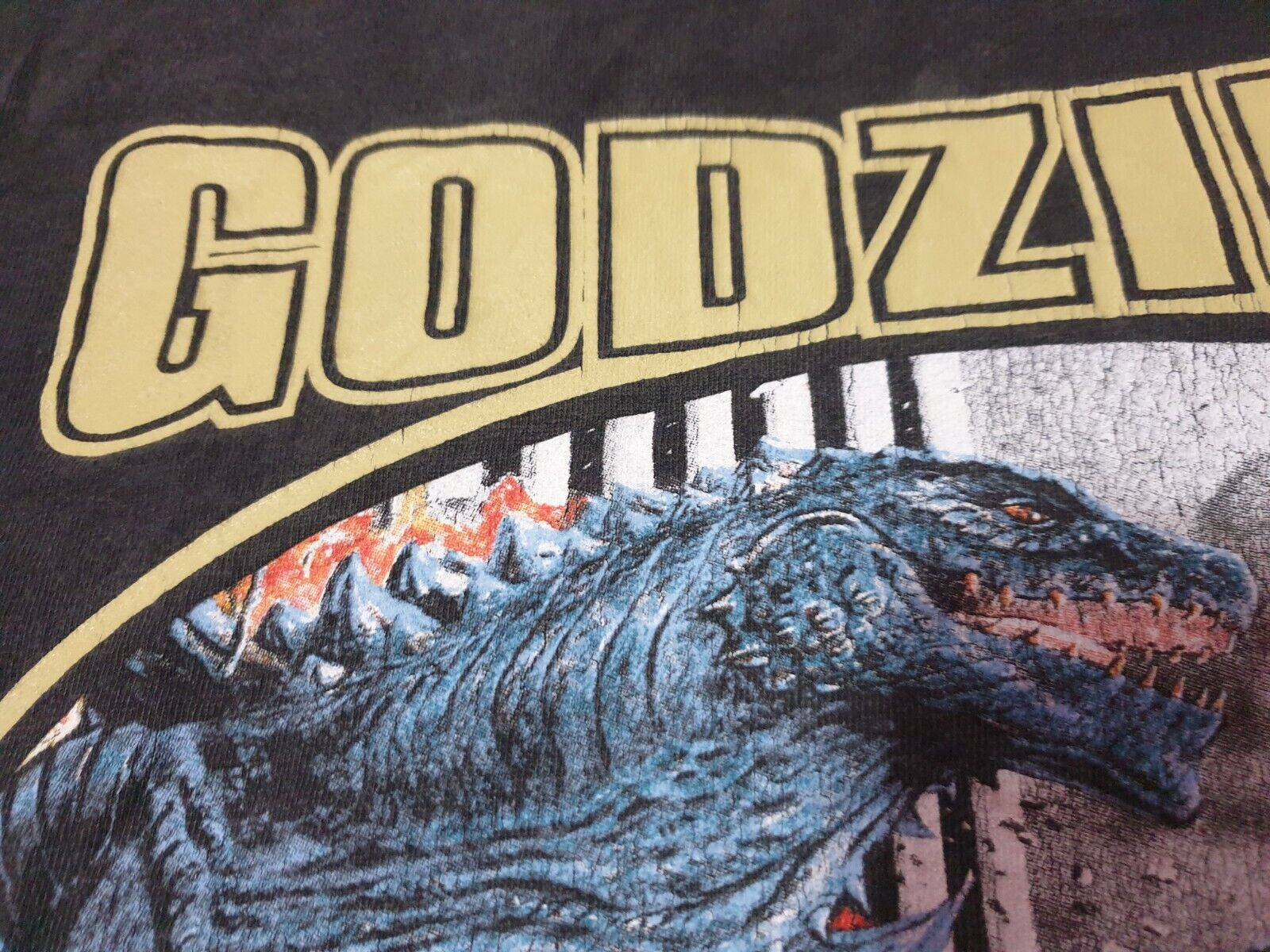 Rare 90s Godzilla Vintage Original Movie T shirt XL