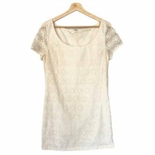 Urban Outfitters Staring at Stars Ivory Eyelet Dress M