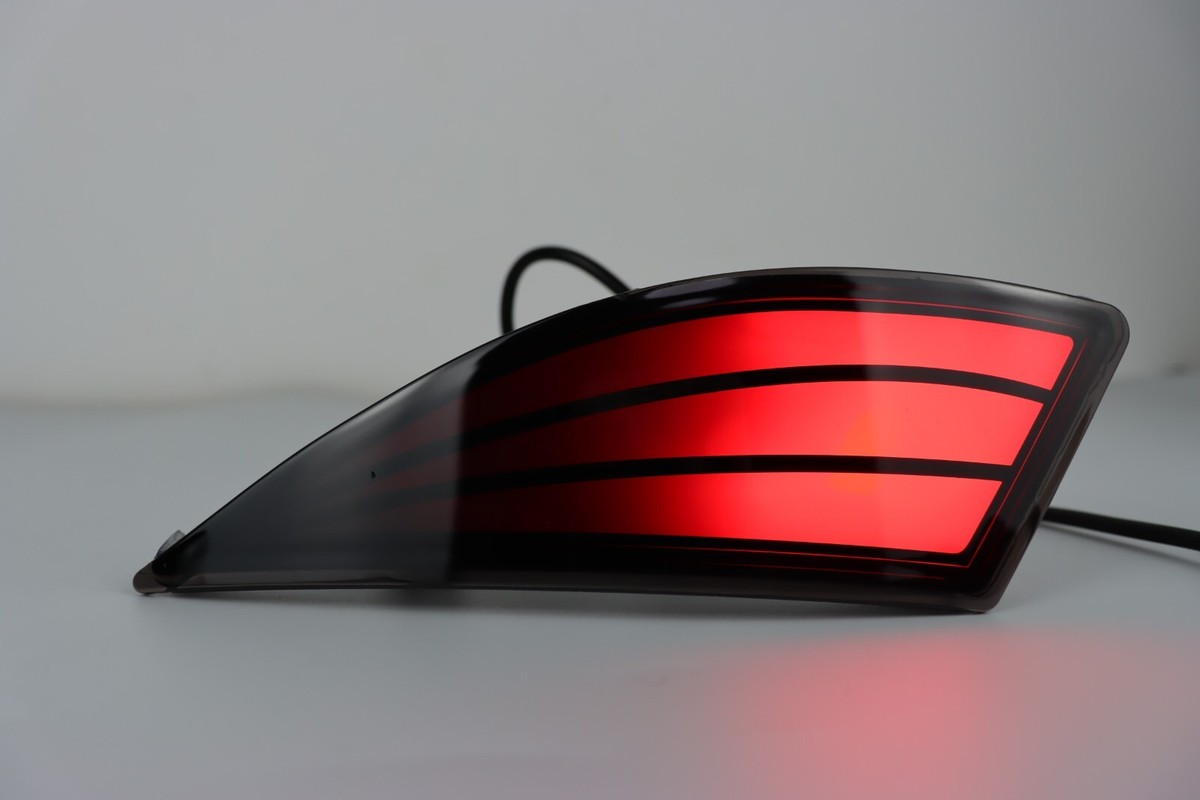 Lexus RX Rear Bumper Lights Smoke LED Rear Bumper Reflector Brake Light ...