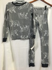 New Carter's Boys Wolf Pajama set 2 pc Gray Snug Fit Long Sleeve many sizes