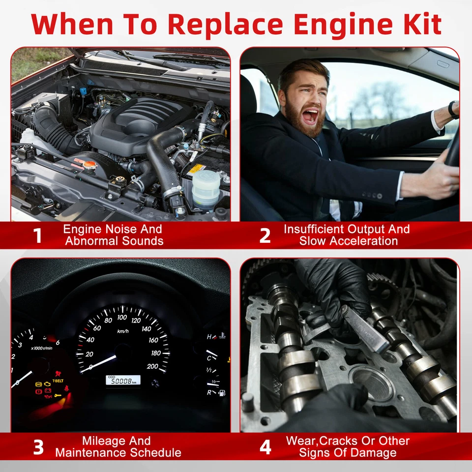 Kit de reconstrucción de revisión de motor para Dodge Ram 1500 2009-2015 5,7 L Hemi HS26423PT Foto 2 de 4