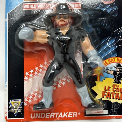 The Undertaker WWF WWE HASBRO Blue Card Action Figure 1992 FRENCH