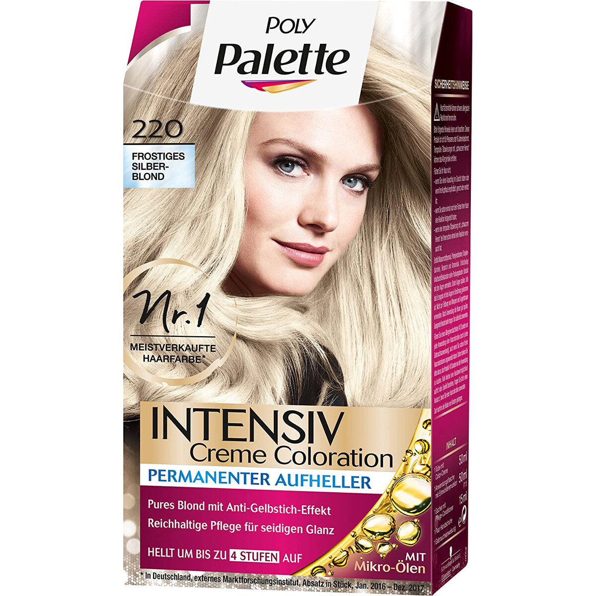 Poly Palette Coloration Stufe 3 – 200 Helles Naturblond, 115 Ml, Mit Argan-Öl