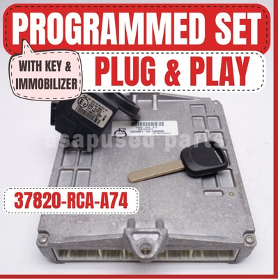 2001-2002 Honda Accord 3.0L Engine Computer Key ECM ECU 37820-P8C-A61 2001-2002 Honda Accord 3.0L Engine Computer Key ECM ECU 37820-P8C-A61