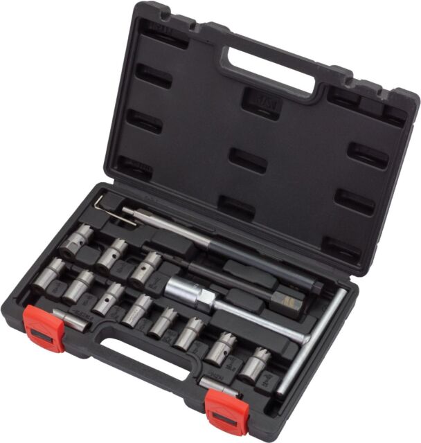 Welzh Werkzeug 17 Piece Injector Seat Cutter Tool Set Universal Use 1014-2-WW