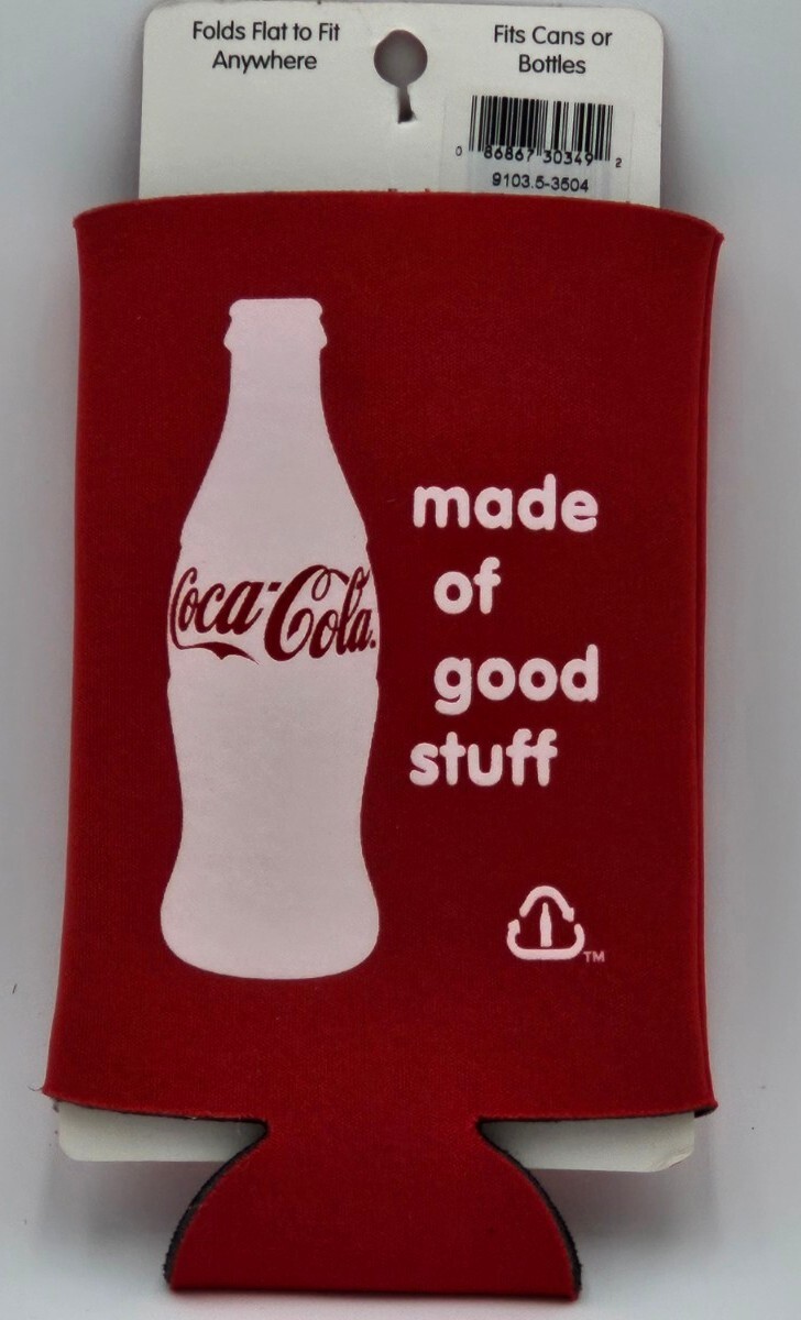 Vintage Vtg. CocaCola Classic Can Insulator Red CocaCola Can Koozie