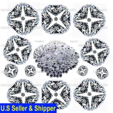 1000 PCS ROUND CUBIC ZIRCONIA STONES GREAT QUALITY 0.70 - 3.00 MM SHIP IN US 12