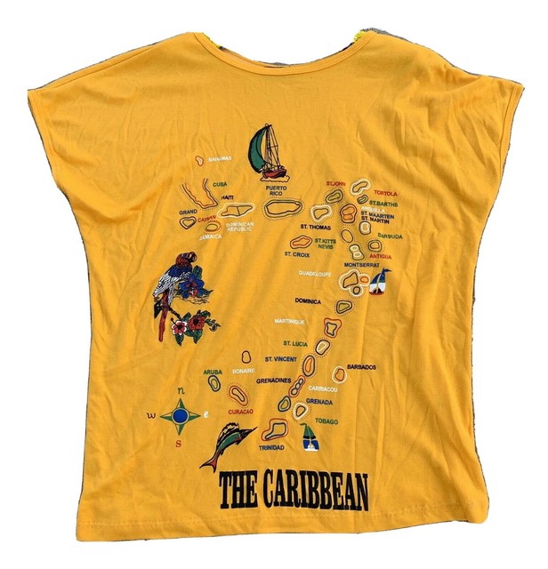 The Caribbean TShirt Caribbean Islands Graphic Tee Pacific Fashions F