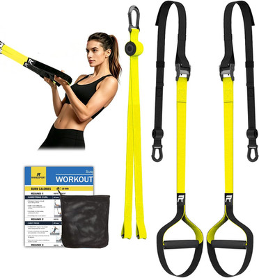 RHINOSPORT Schlingentrainer Sling Trainer Set Mit Türanker Einstellbar Fitness Z