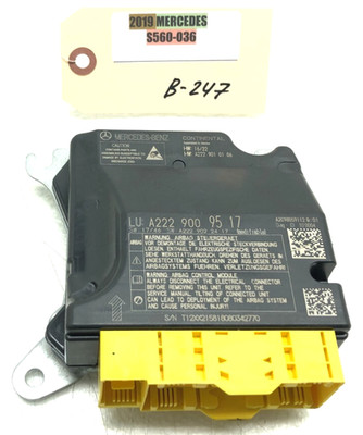 2014-2020 MERCEDES W222 S550 S560 S63 S600 SRS AIRBAG COMPUTER CONTROL MODULE OE