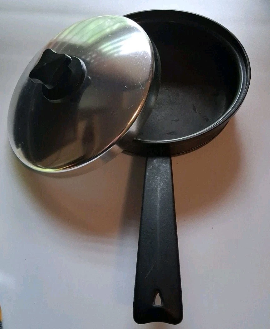 Vintage Miracle Maid cookware 8" sauce fry pan With Lid Anodized Aluminum