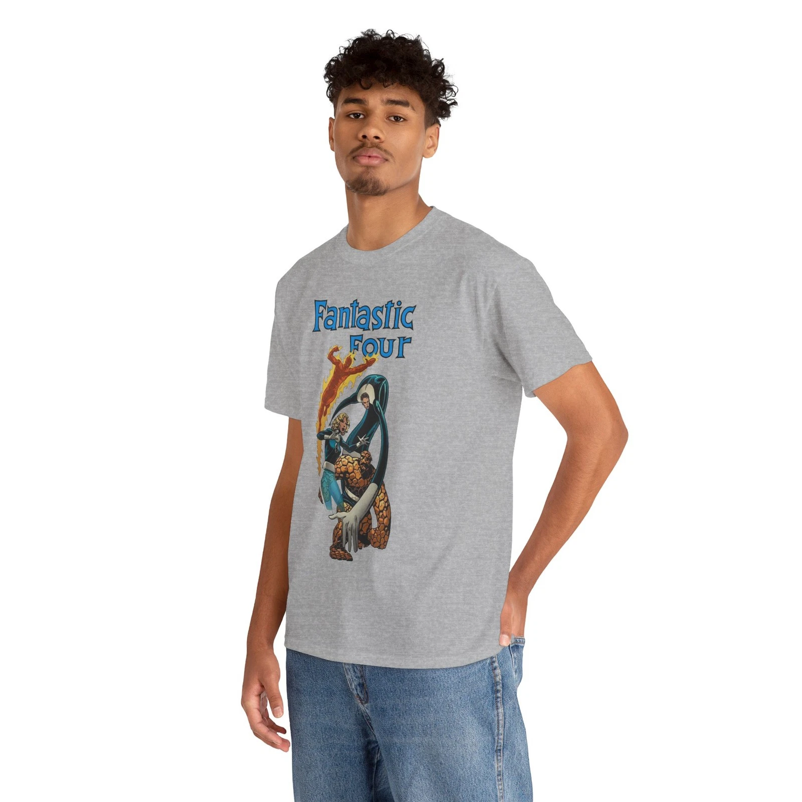 Fantastic Four T-Shirt - John Byrne Art - Thing, Reed Richards - Marvel Comics